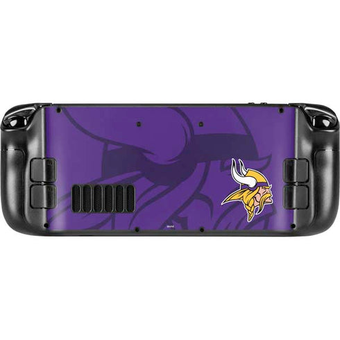 NFL Minnesota Vikings Double Vision Steam Deck Handheld Gaming Computer Skin